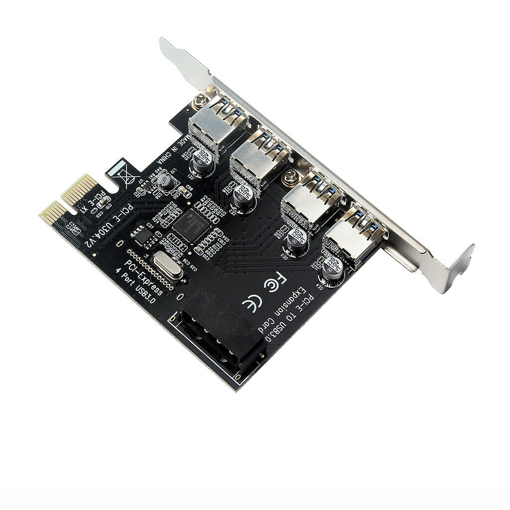 PCI-E to USB3.0 5Gbps Expansion Adapter Card Rear 4Port NEC Chip NEC720201