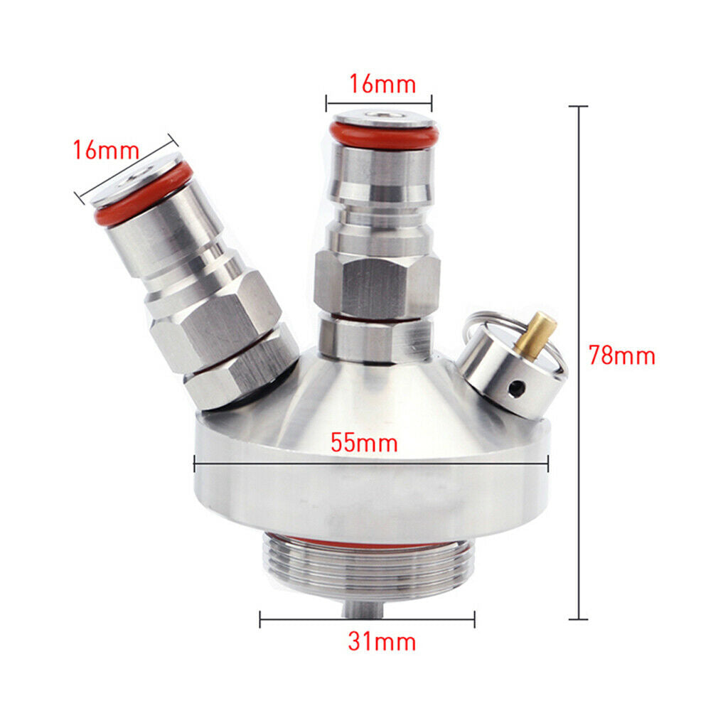 Stainless Steel Keg Beer Dispenser Craft Growler + 30cm/12'' Beer Hose