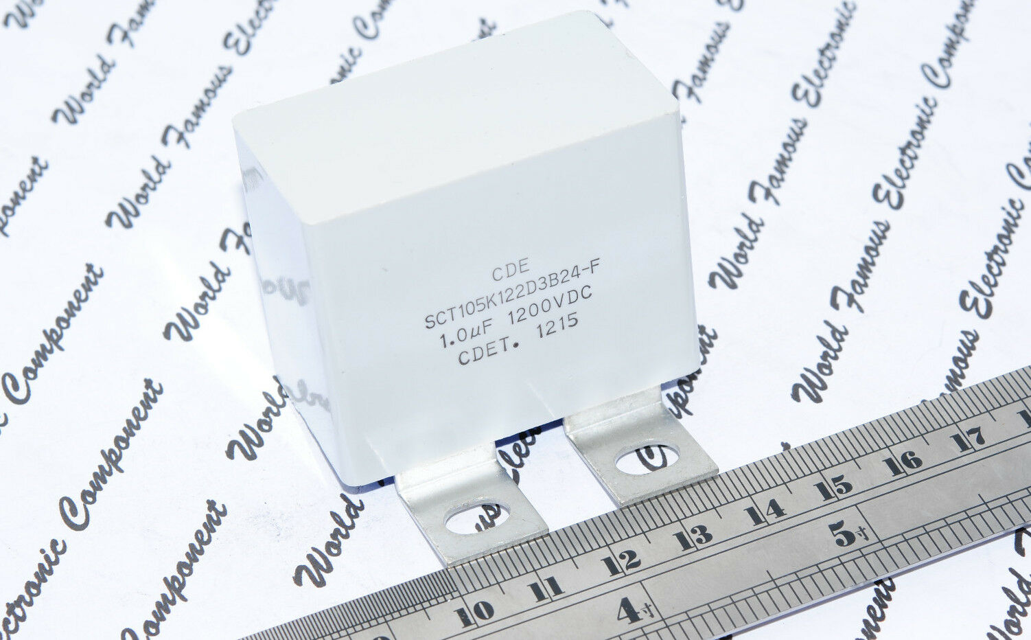1pcs - CDE SNUBBER 1uF (1µF) 1200V 10% IGBT Capacitor - SCT105K122D3B24-F