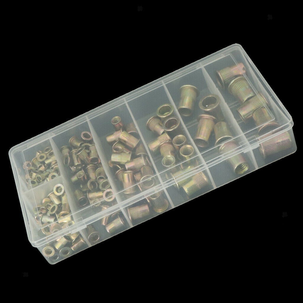High Quality Zinc Plated Carbon Steel Rivet Nut Kit 165pcs/set