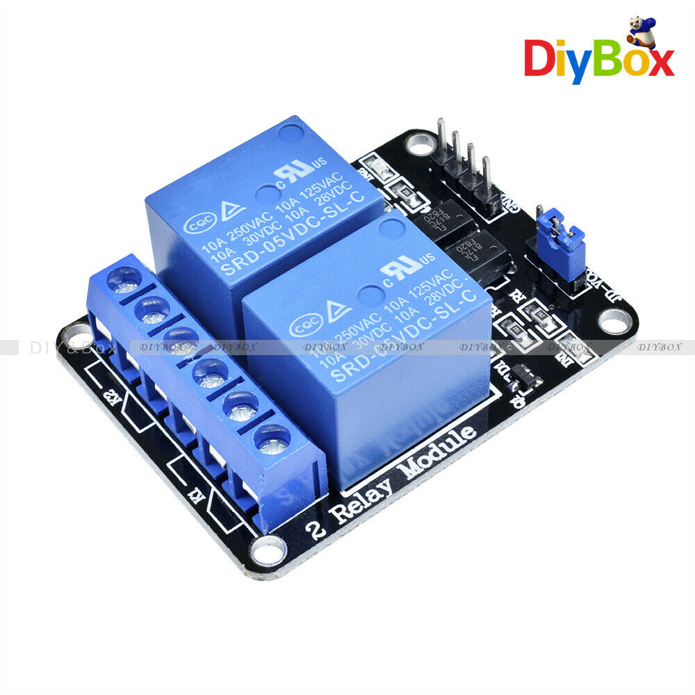 [5PCS] 5V 2 Channel Relay Module With optocoupler For PIC AVR DSP ARM Arduino