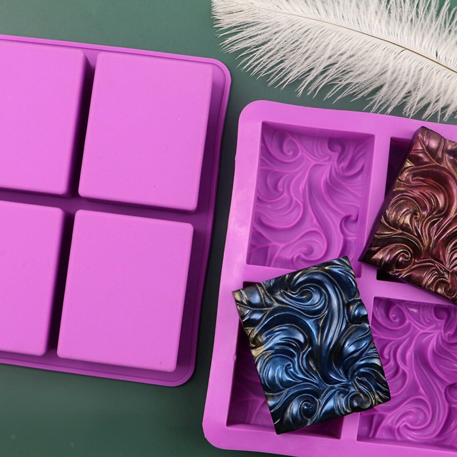 Silicone Soap Mold for Soap Making, Wave Soap Mould Soap Making Supplies