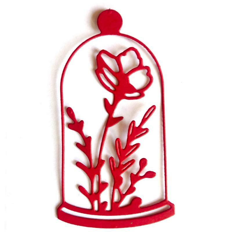 Bottle Flowers Metal Cutting Dies Stencil DIY Scrapbooking Album Paper Card Mold
