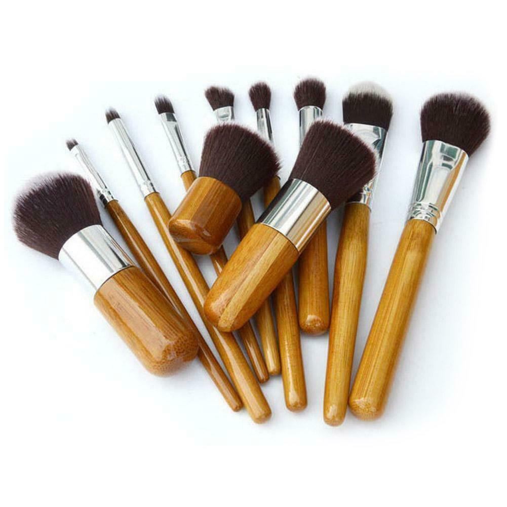 11Pcs Professional Makeup Brush Cosmetic Brushes Tools Kit Foundation Set  @