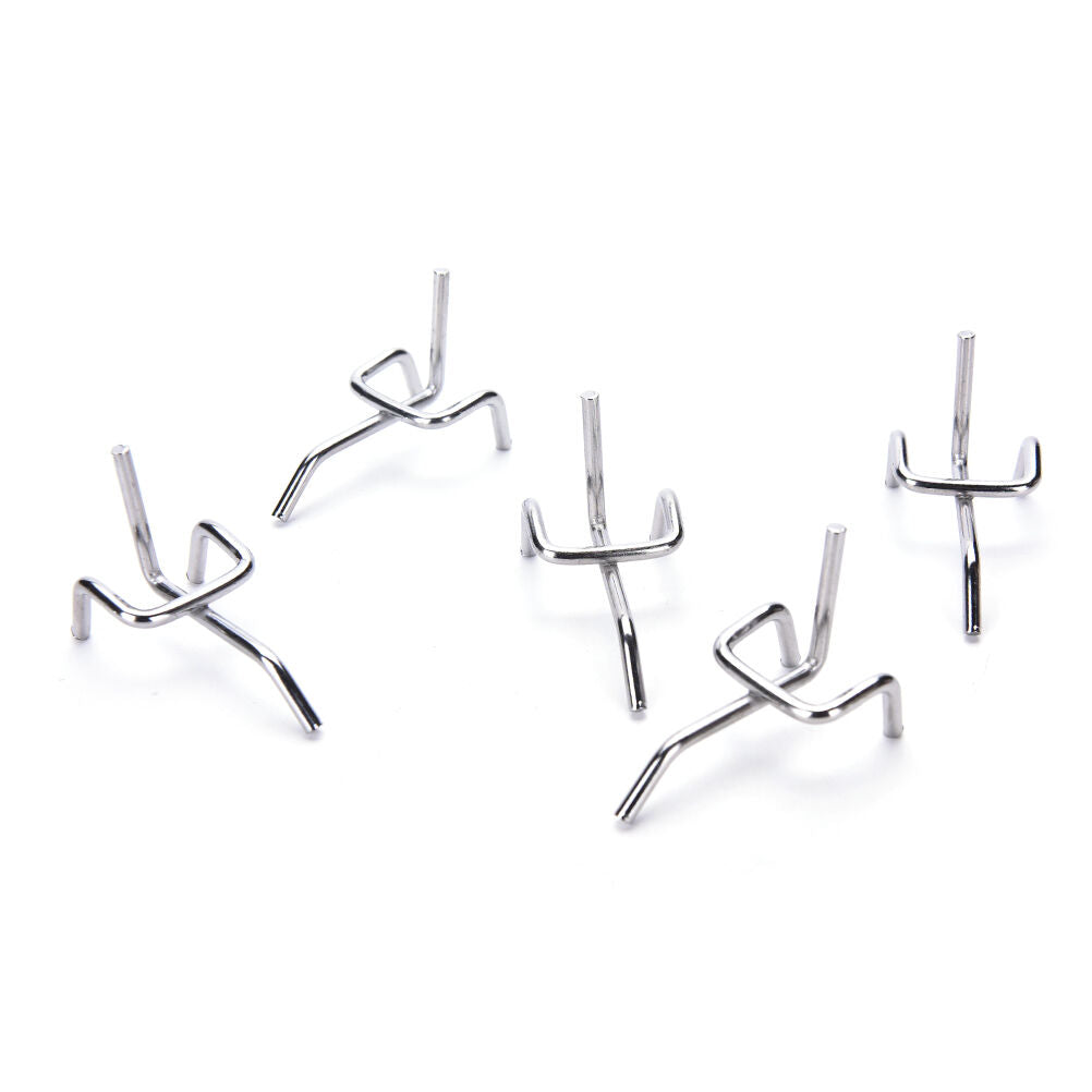 10pc Metal Peg Board Pegboard Hooks Garage Work Shop Storage Display Steel SEDD
