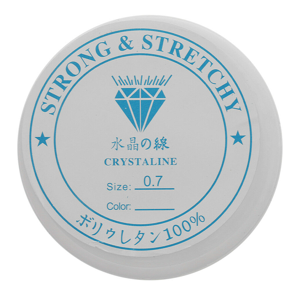 2 Rolls 10m Clear Elastic Stretch Thread Cord For Jewelry Making 0.7mm 0.8mm