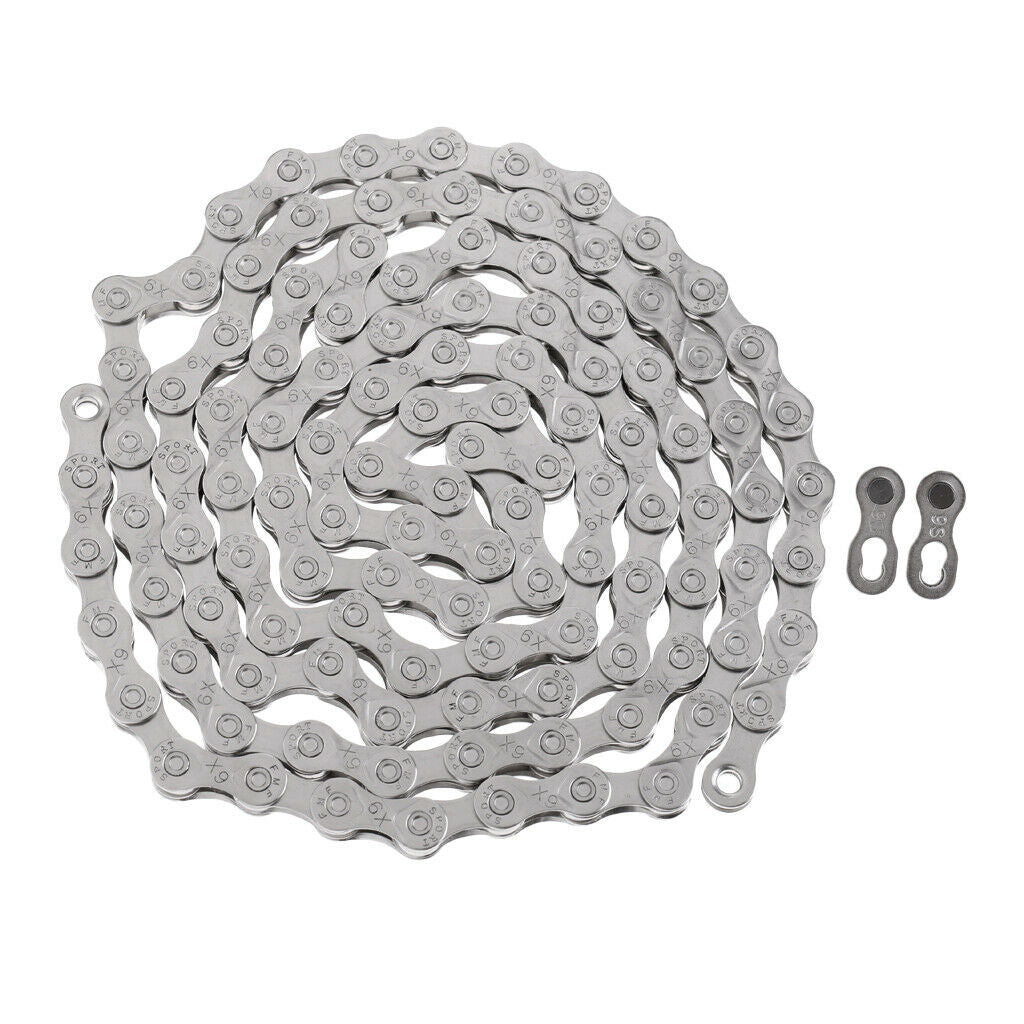 Steel Bike Chain Mountain Bicycle Chains Connector Speed Chain Accessory X9
