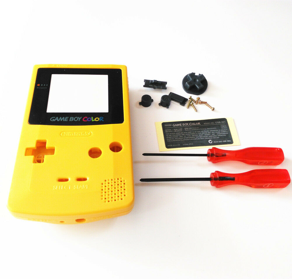 Orange yellow Housing Shell Buttons Mod for Nintendo Game Boy Color GBC