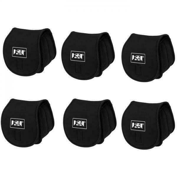 6Pcs Fishing Reel Pouch Reel Case Reel Protective Case Cover Glove Neoprene