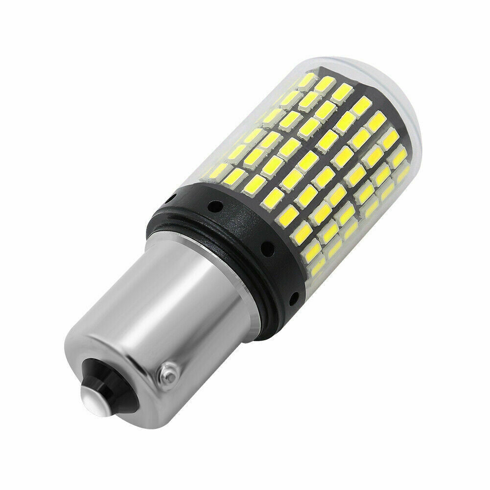 2X 1156 BA15S LED 144SMD Canbus White 20W Car Brake Reverse Lamp Tail Light Bulb