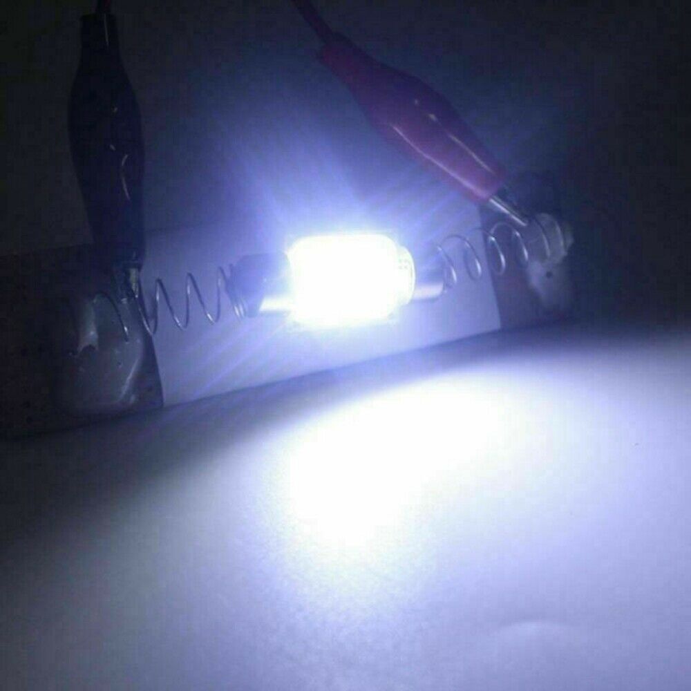 10PCS 36mm C5W Festoon LED COB Reading Map Door Licence Plate Dome Bulb Lights.