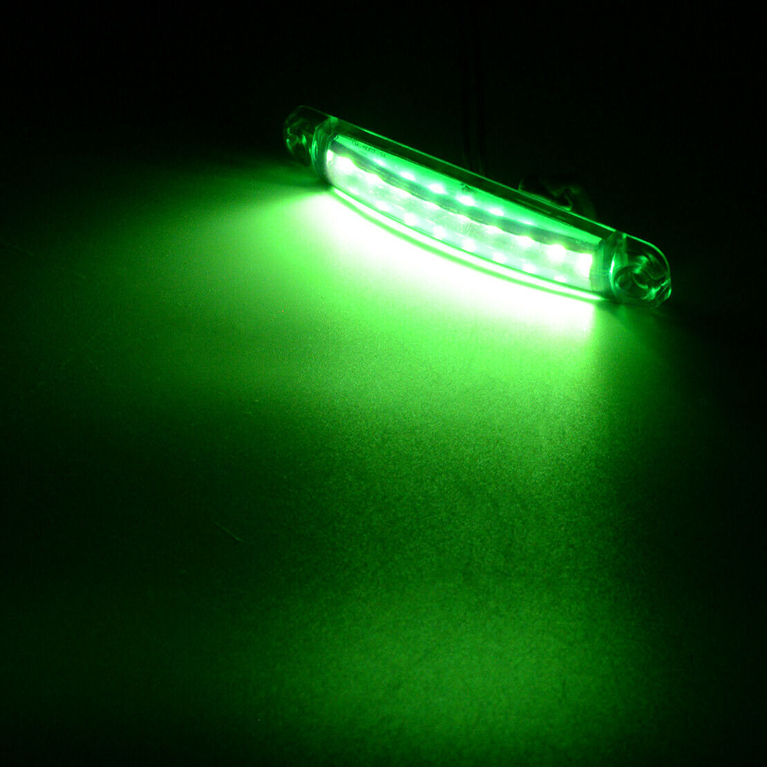 10x 12V 9 LED Green Side Marker Indicator Light Lamp Set Truck Trailer Lorry ATV