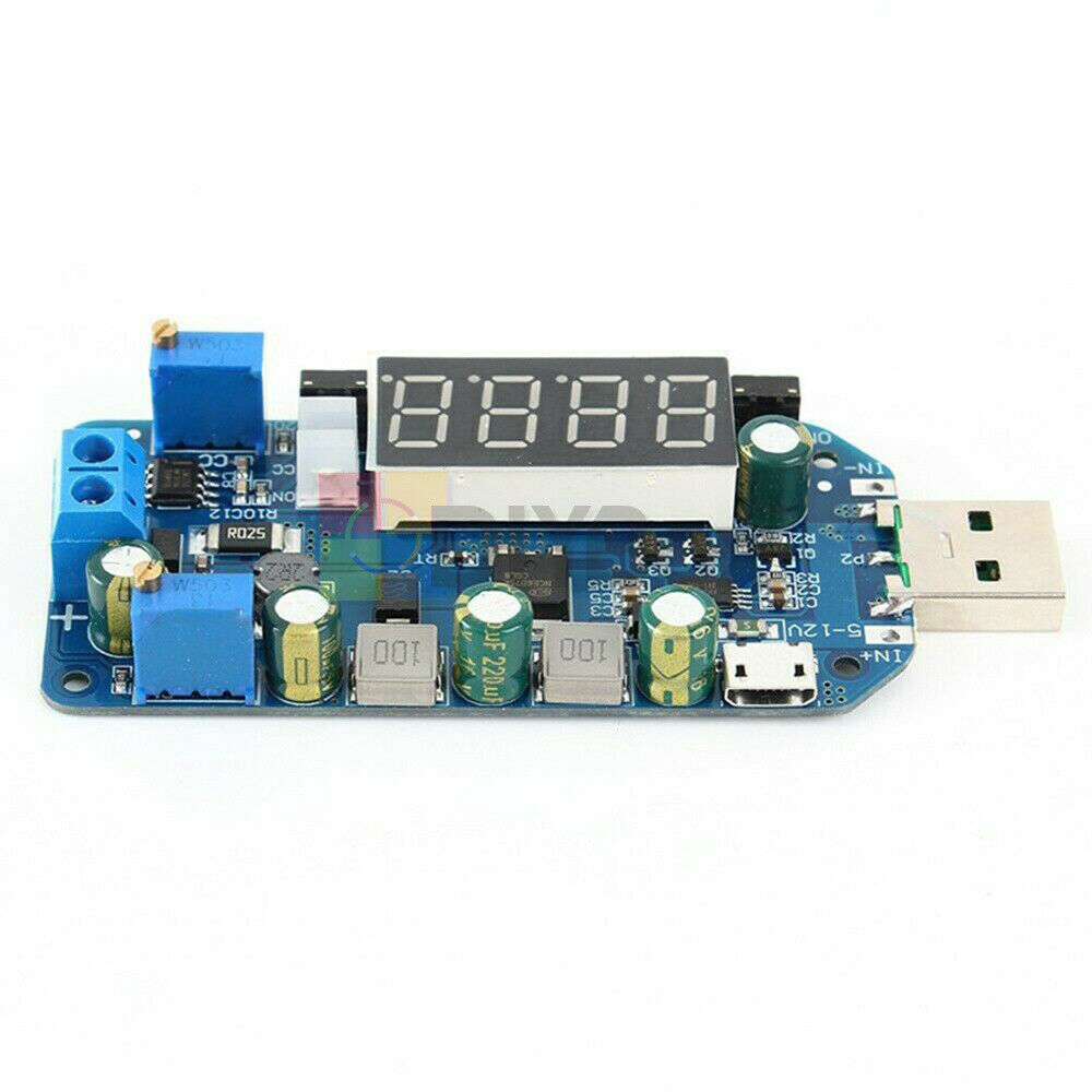 15W 2A 5V to 0.5-30V USB Buck Boost Converter Step Up/Down Power Supply Module