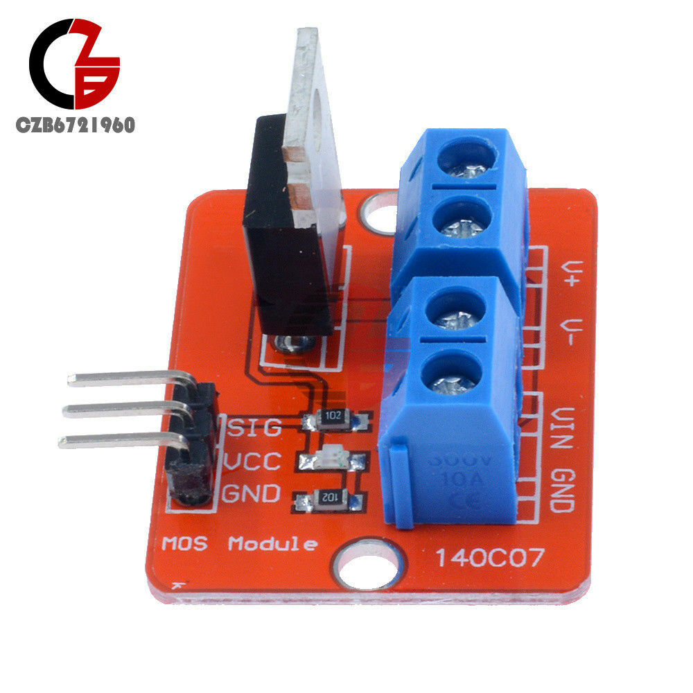 10Pcs MOSFET Button IRF520 MOSFET Driver Module for Raspberry pi Arduino ARM