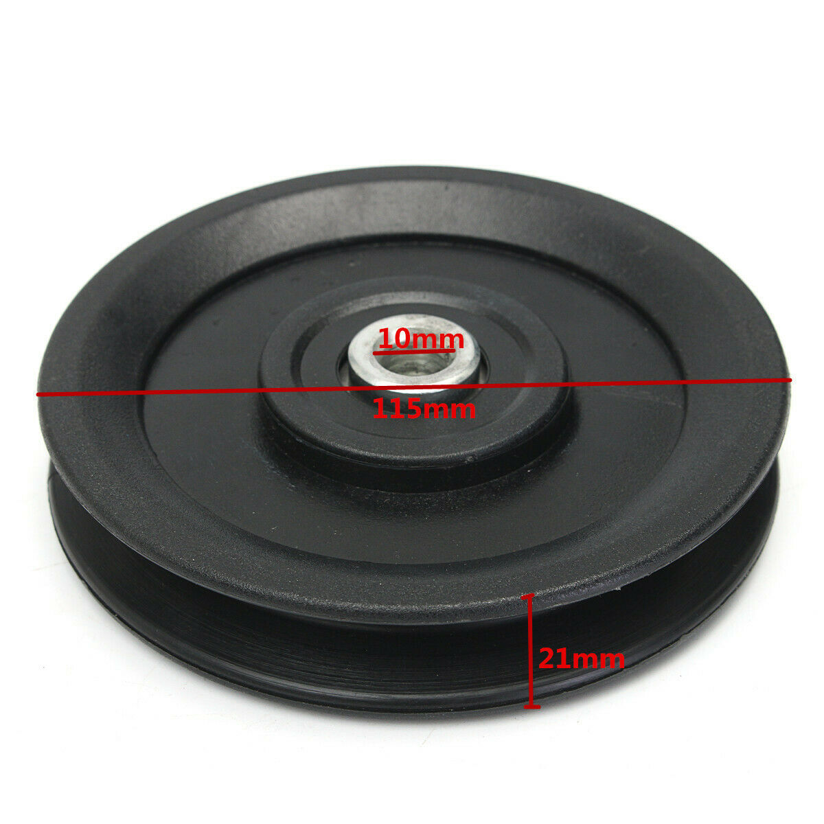 4.5"/115MM Universal Nylon Bearing Pulley Wheel Cable Gym Fitness Equipment Part