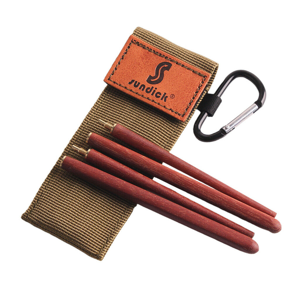 Foldable Chopstick Travel Cutlery Set Rosewood Chopsticks with Carry Bag