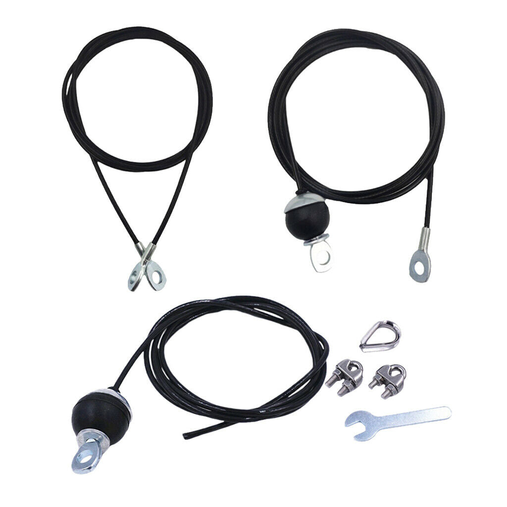 3 Pieces Steel Fitness DIY Pulley Cable System Biceps Hand Gym Equipment