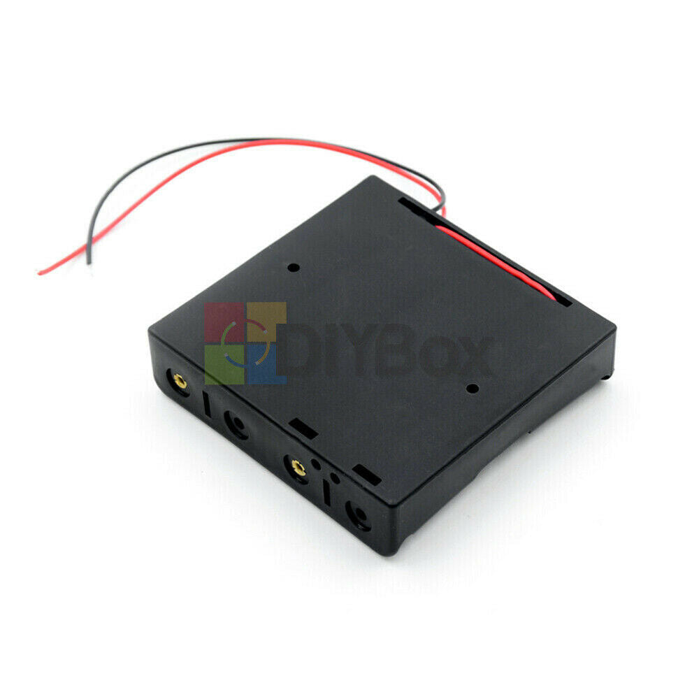4x 18650 Cell Battery Holder Box Case DIY For Battery Packs with Wire For  Cases