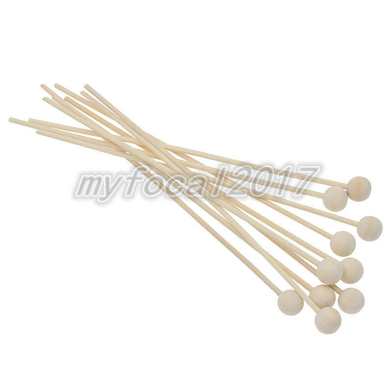 10x Wood Ball For Fragrance Diffuser Aromatherapy Rattan Reed Sticks Home Decor
