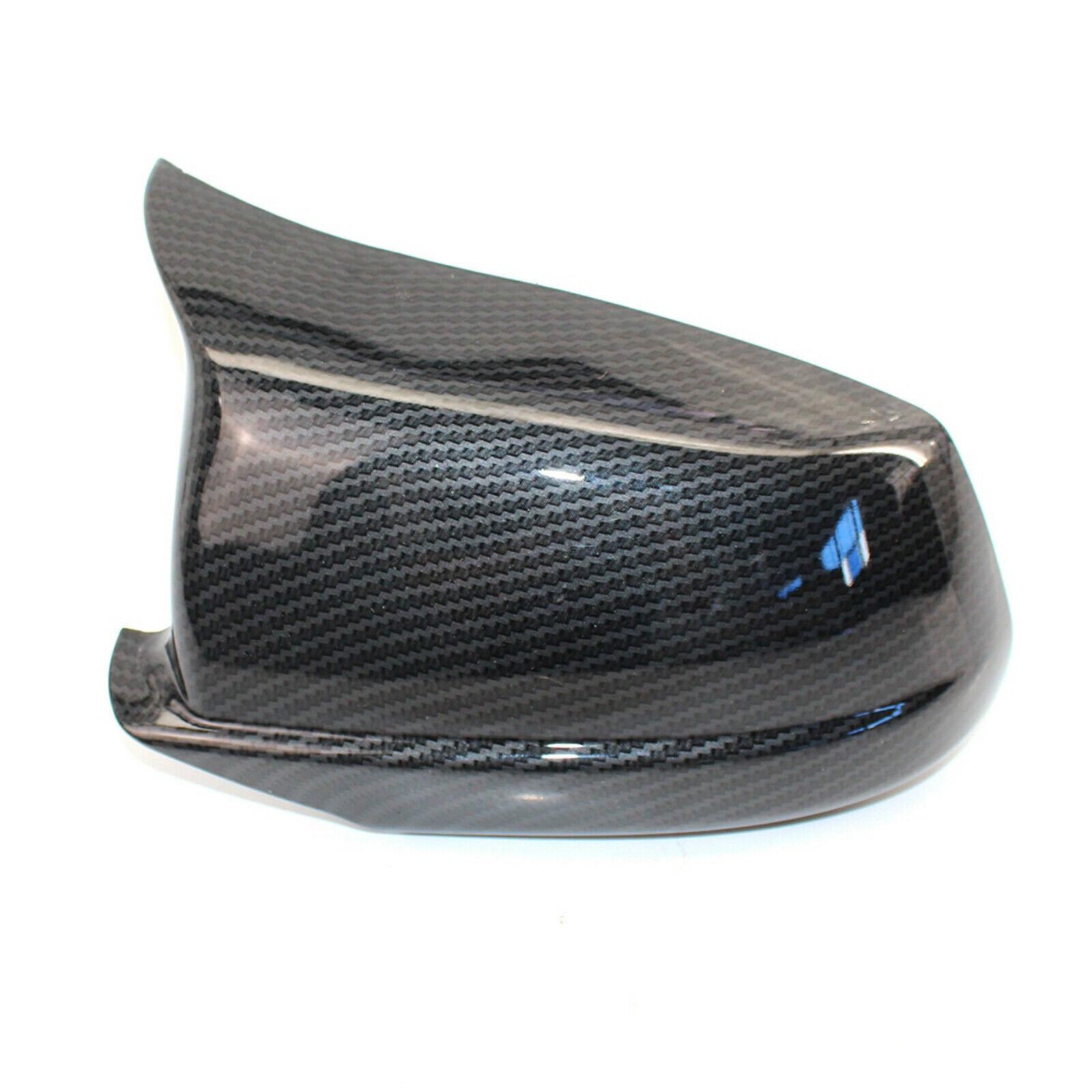 1Pair Side Rearview Mirror Cover Cap Carbon Fiber Replace Style For BMW F10