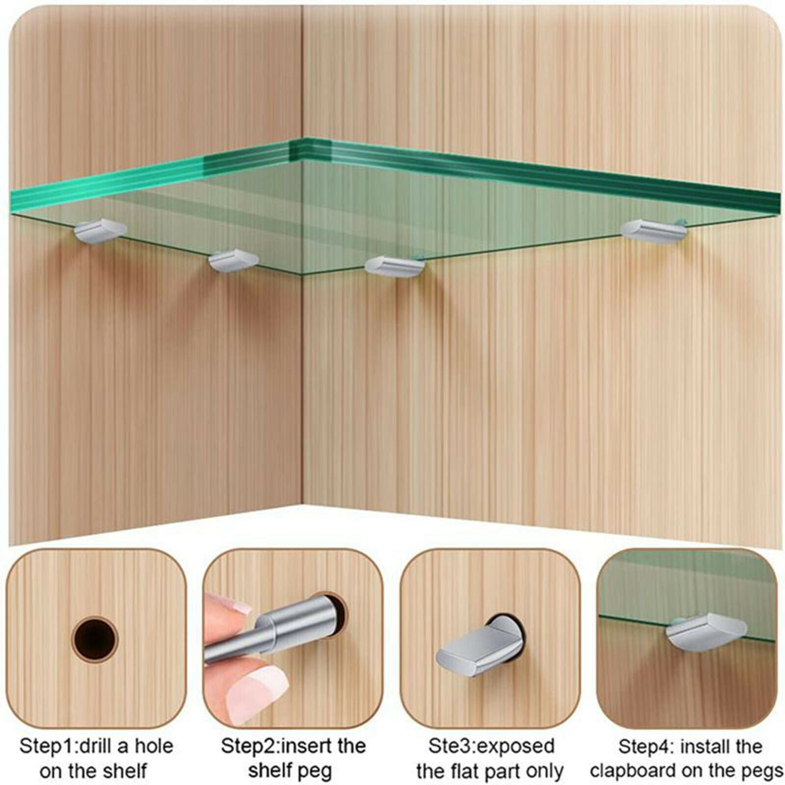 60pack Shelf Pegs 5mm Cupboard Fixed Shelf Pins Bracket Support Pegs Holder