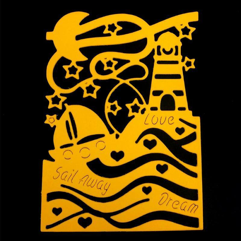 Sail Away Metal Cutting Dies Stencil Scrapbooking DIY Album Stamp Paper Emboss