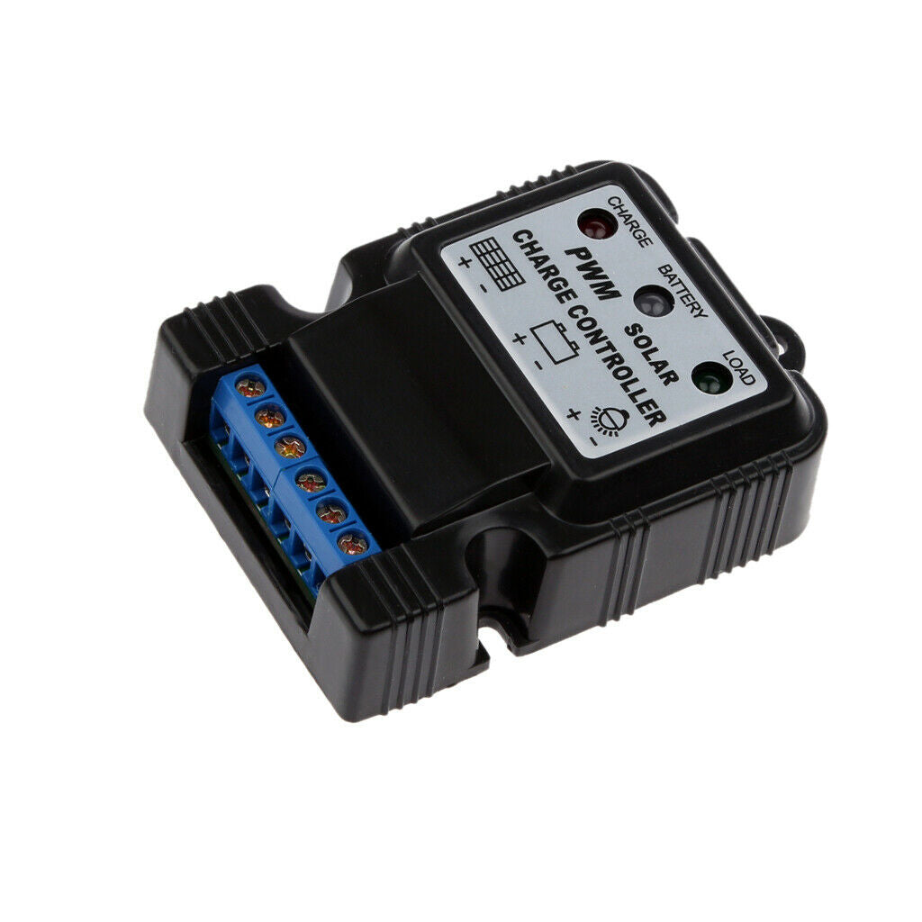 6V 12V 10A Auto Switch Solar Panel Battery Regulator Charge Controller Black