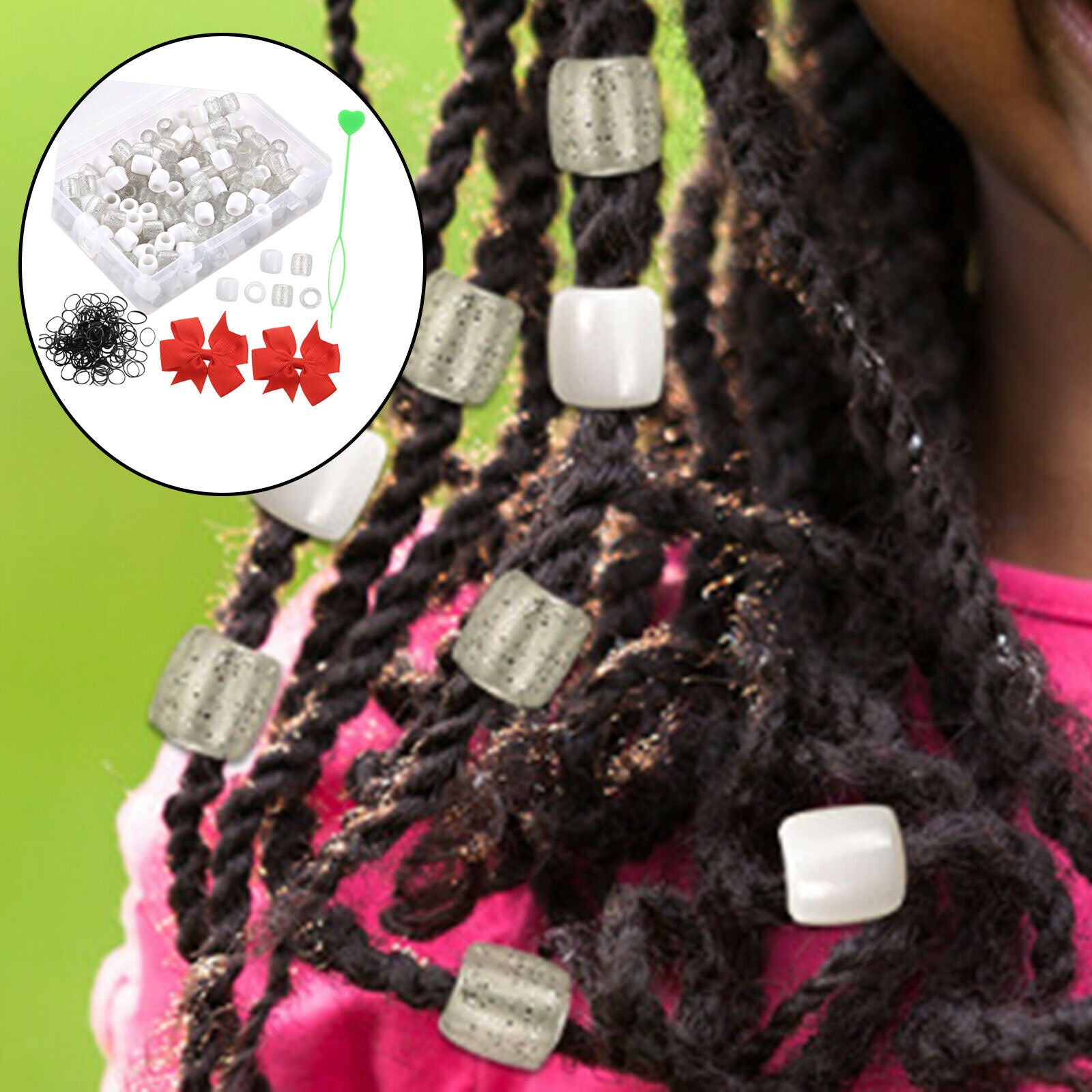 Hair Extension Tools Kit Pulling Hook for Dreadlock Feather Extensions