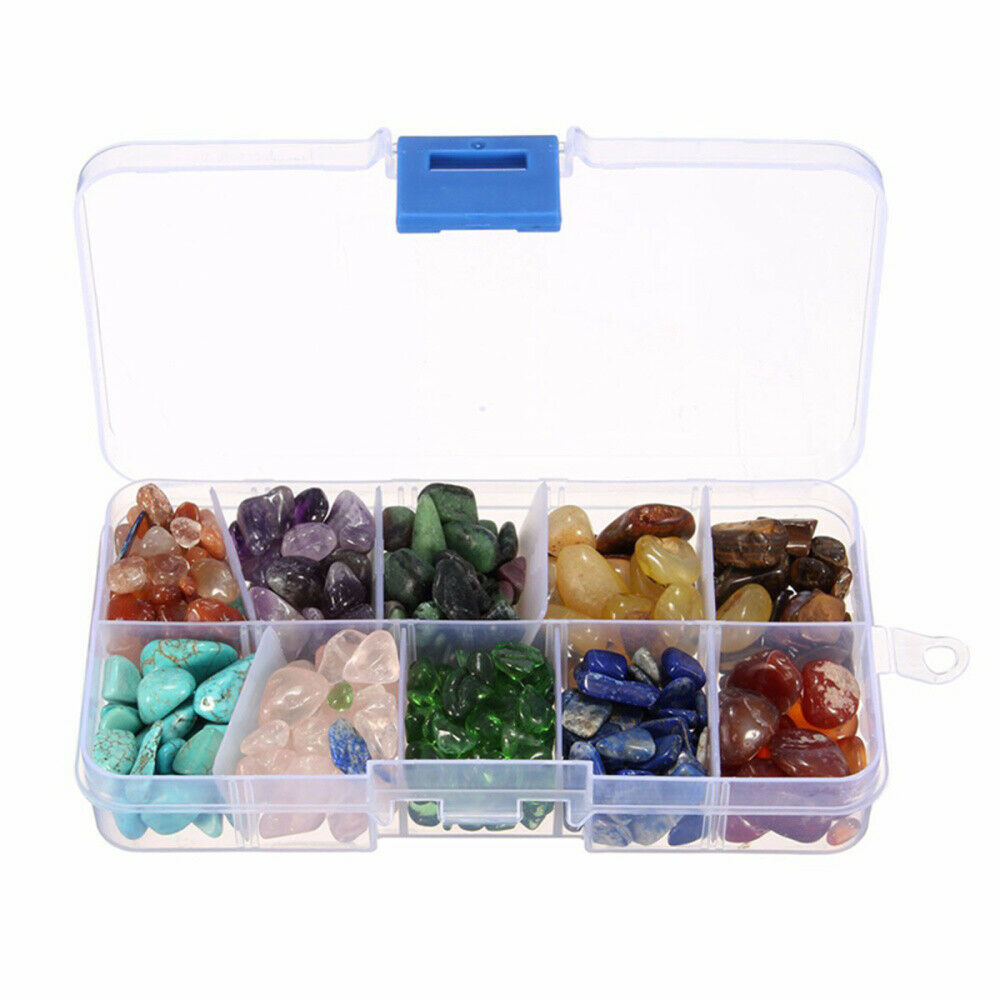 10-types Colorful Natural Quartz Crystal Assorted Bulk Tumbled Gem Stone Healing
