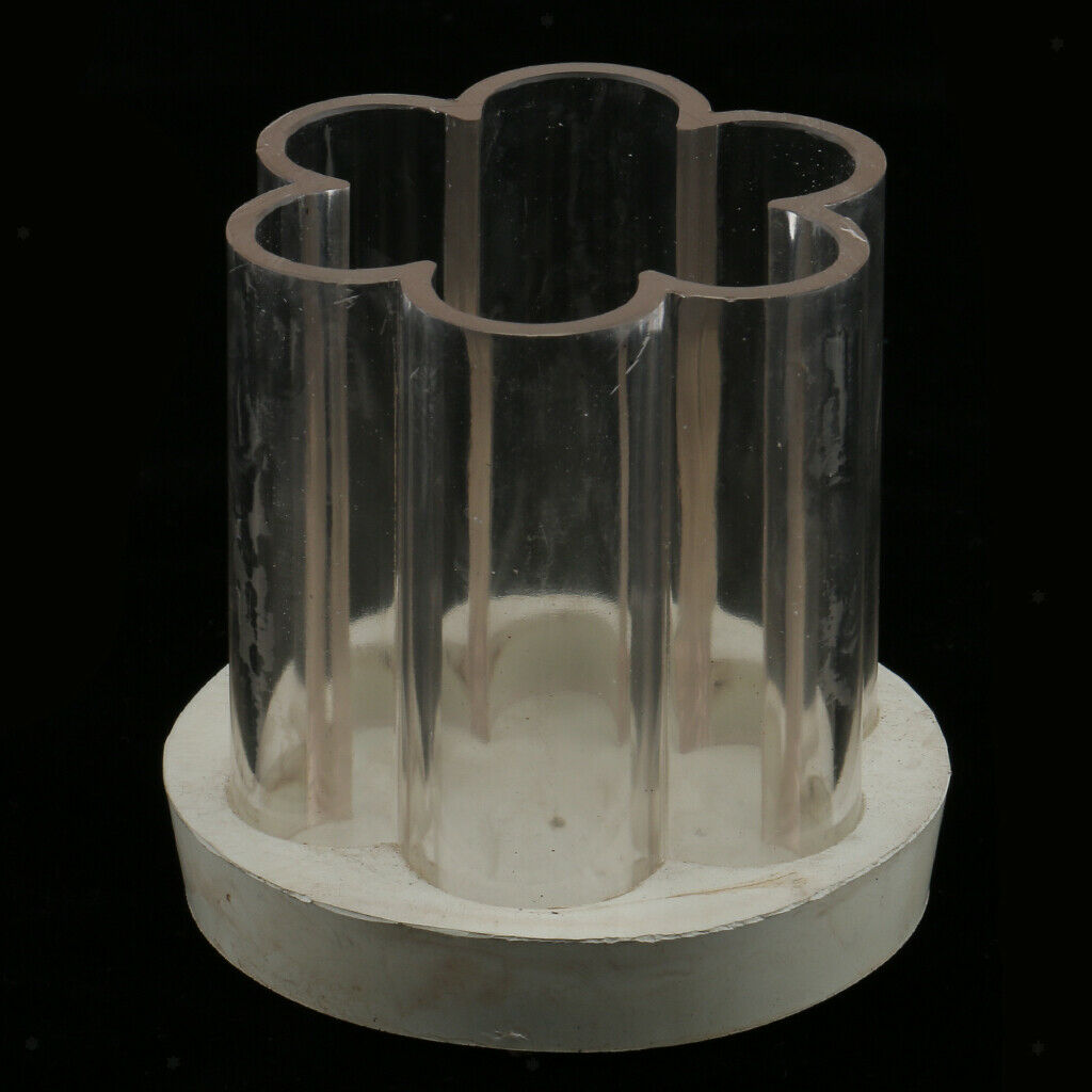 Flower Shape Clear Plastic Soap Candle Making Mould