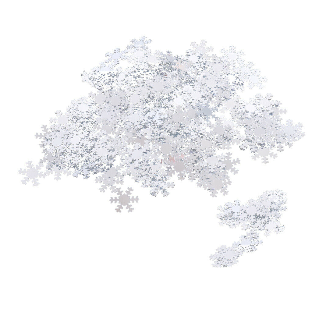White Snowflake Christmas Party Dinner Table Confetti Sprinkles Decor 15g