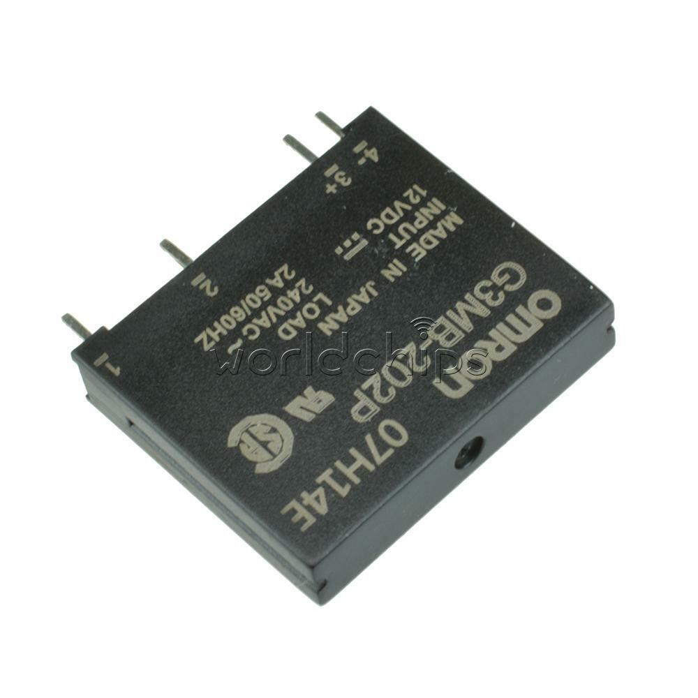 10PCS  G3MB-202P DC-AC PCB SSR In 12VDC Out 240V AC 2A Solid State Relay