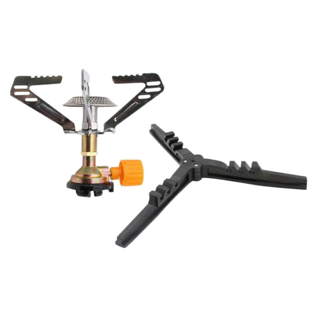 Camping Gas Stove Backpacking Cook Split Single Burner and Base Kit
