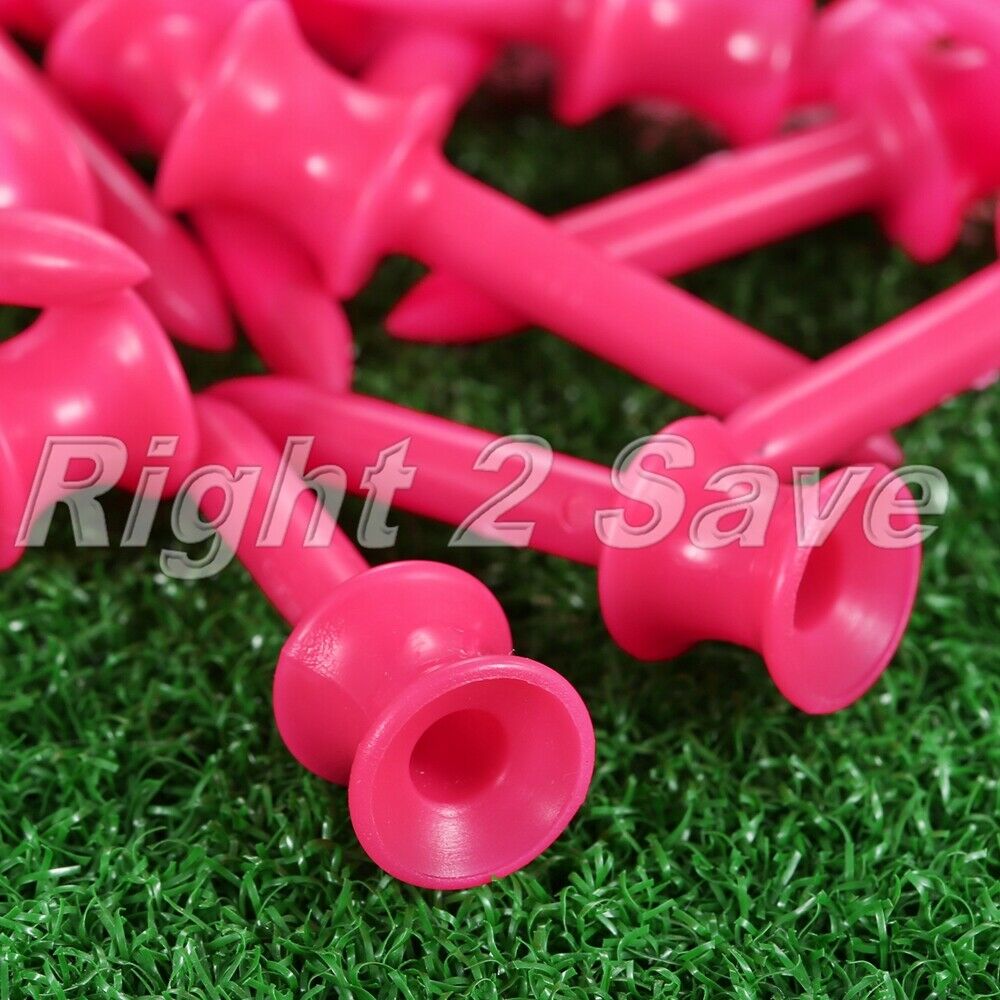 41mm 100Pcs Plastic Step Down Golf Tees Graduated Castle Tee Training Practice
