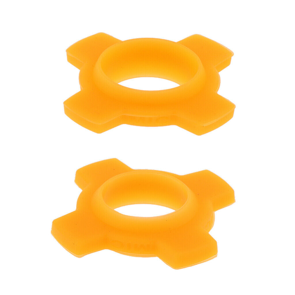 2 Pieces Microphone Mic Holder Anti-rolling Protection Rings Orange