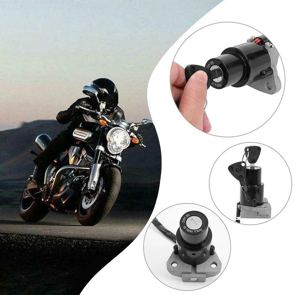 Motorcycle Ignition Switch Lock Assembly with 2 Keys for Yamaha DT 125R @