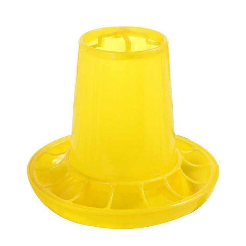 Chick Feeder Plastic 1kg/2.2Lbs Gravity Fed Food Dispenser No Waste Easy Refill