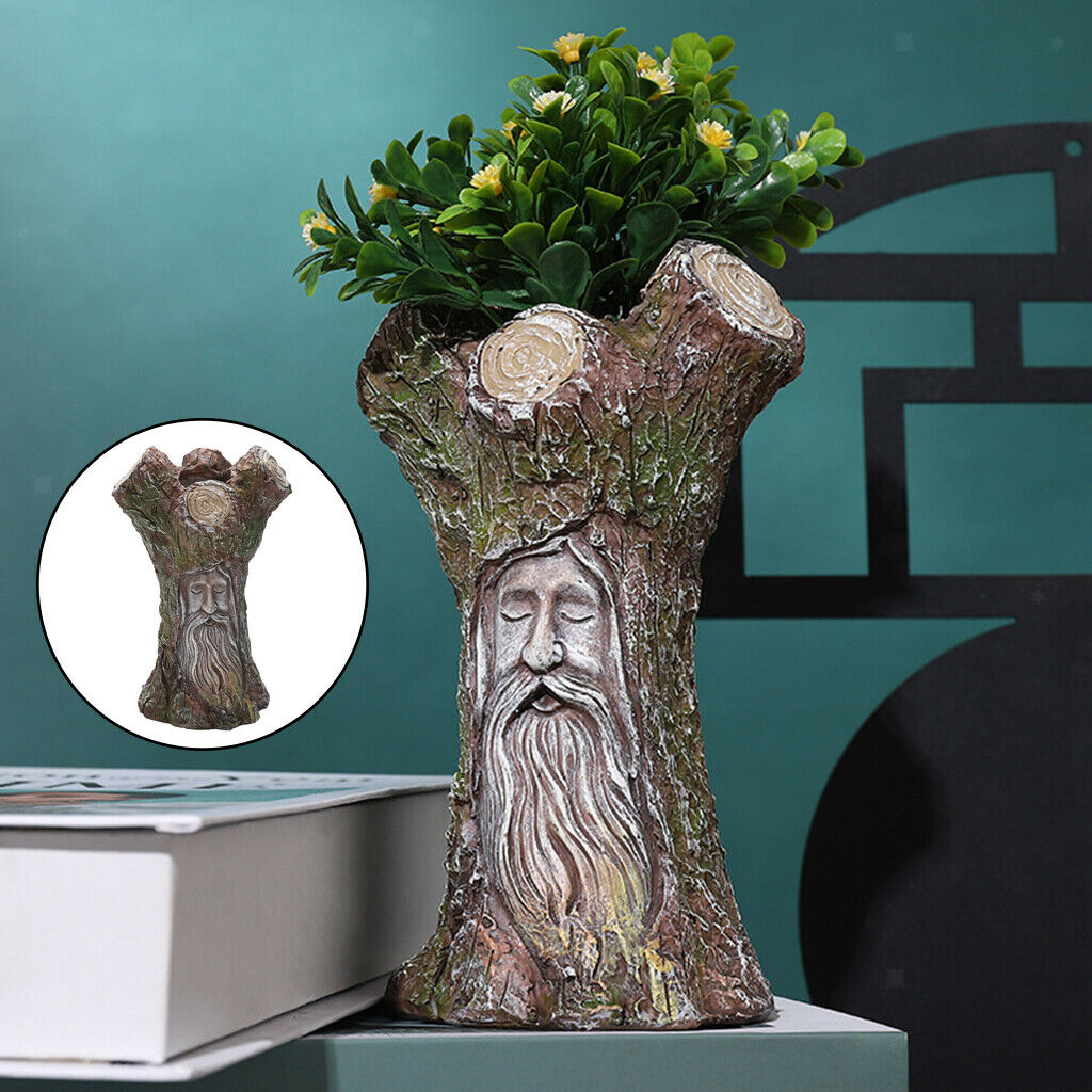 Creative Ancient Tree Flower Pot Planter Dried Flowers Vase Decorative