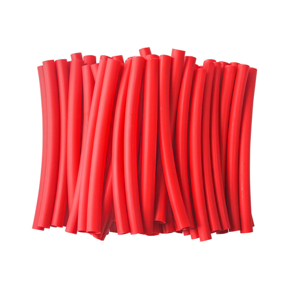50Pcs Red Marine Heat Shrink Tubing 3:1 Wire Cable Sleeving Adhesive Lined 3/8"