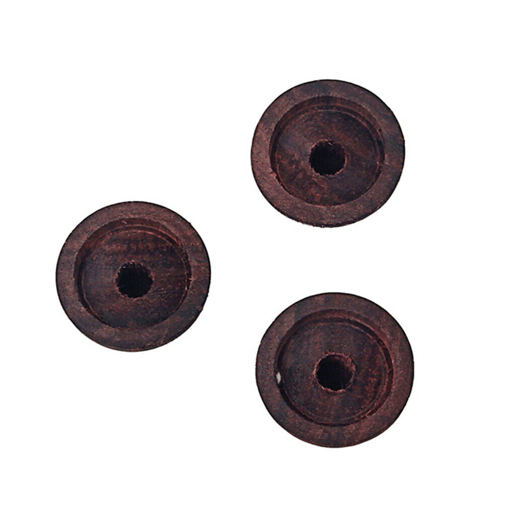 Practical 3pcs Rose Wood Volume Tone Knobs w/ White Dot for Guitar Accessory