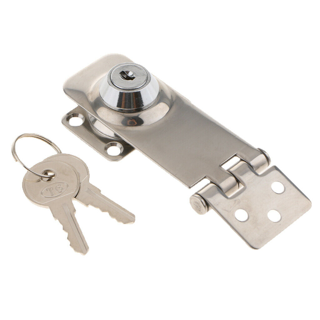 Marine Boat Stainless Steel Locking Hasp Safety Lock Hatch Cabinet Door