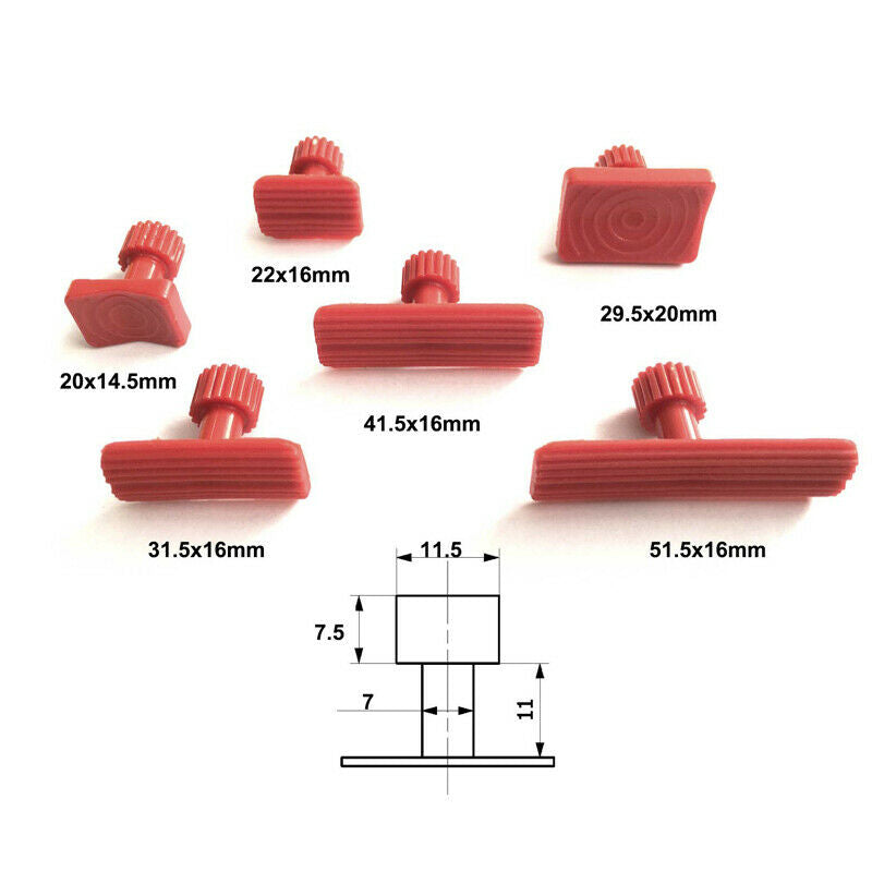 28X Car Body Dent Repair Kit Alloy Flattening Pen+18X Mixed Repair Sucker Handy