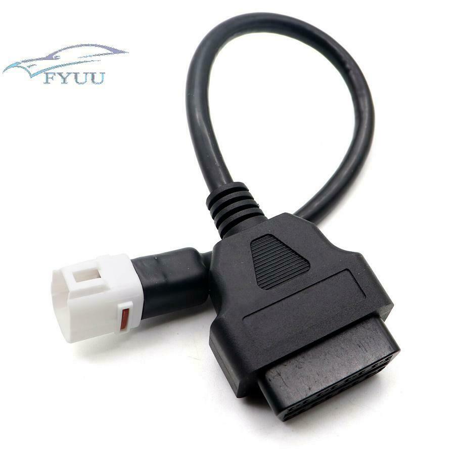 Diagnostic Connector for Yamaha R1 R6 4 Pin to OBDII OBD2 Harness Cable Adapter