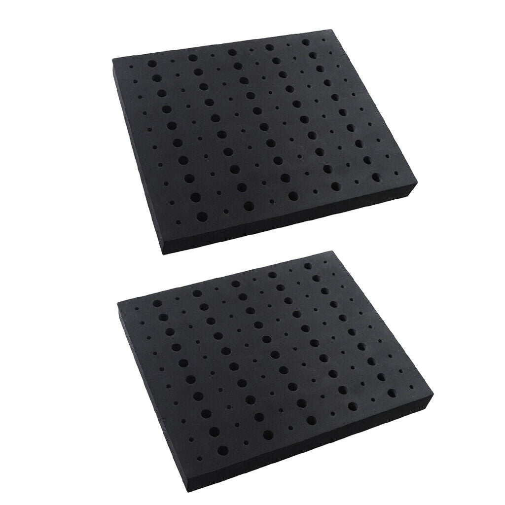 2x Router Bits Storage Tray Tool Box Holder 110 Bits 60x 1/4" + 50x 1/2"