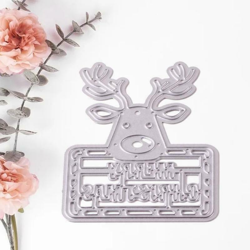 Deer Sign Metal Cutting Dies Stencil DIY Scrapbook Album Paper Card Template