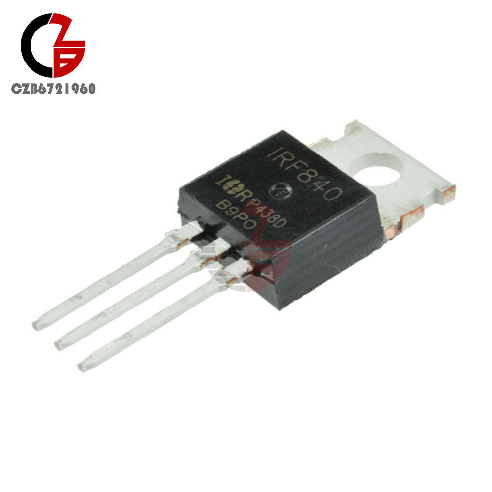 10Pcs IRF840N IRF840 N-channel 8A 500V MOSFET TO-220 IR Transistor
