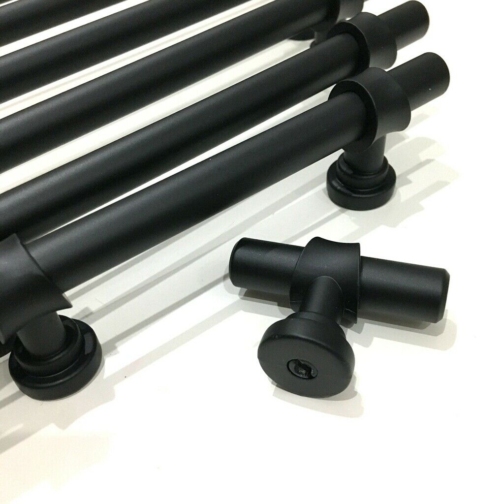 Black Metal Kitchen Cupboard Door Cabinet T Bar Handle Pull Knob 146mm