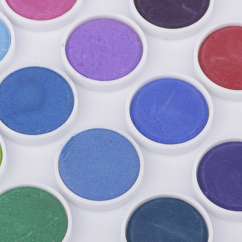 36 Colors Solid Watercolor Paints Pan Set for Kids Artist Beginner Painting