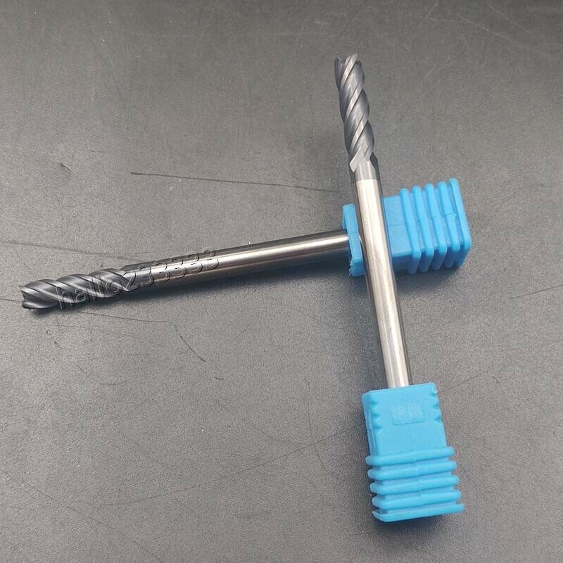 3PCS 5mm 4 Flute Milling Cutter End Mill Tungsten Carbide 75mm Shank HRC45-50