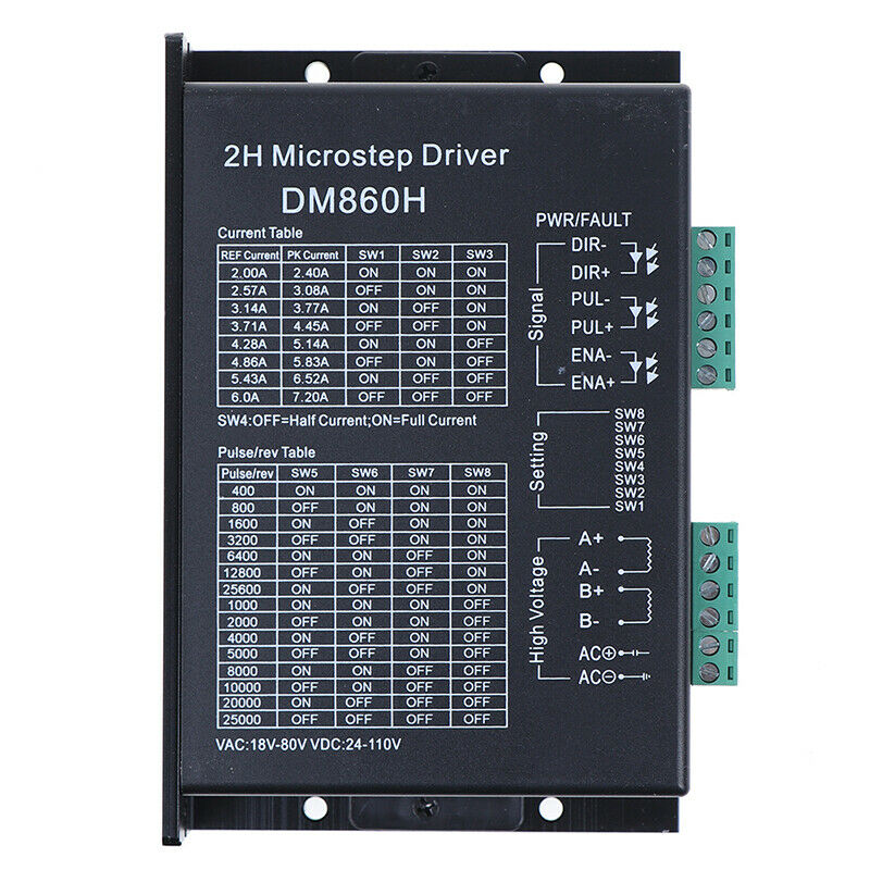 Stepper motor driver cintroller DM860 microstep brushless DC stepper motor sheSJ